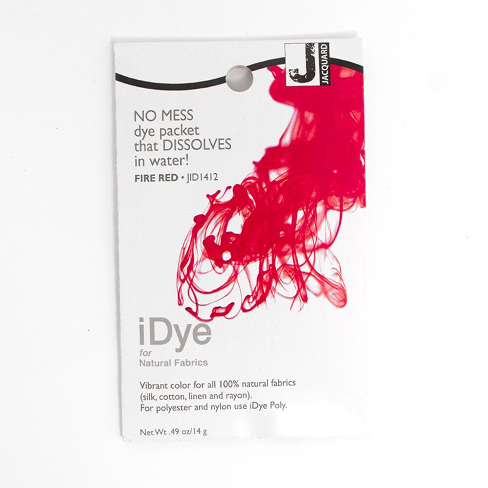 Jacquard, Fabric Dye, Art & School, iDye, 14gm, 47171, Fire Red